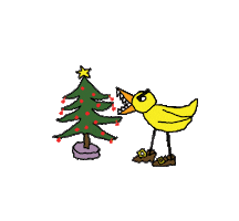 Christmas Tree Sticker by Angry Duck