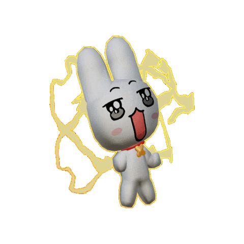 Excited Rabbit Sticker