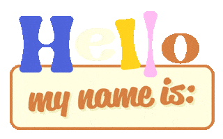 My Name Hello Sticker by katycreates