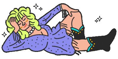 Dolly Parton Sparkle Sticker by SXSW