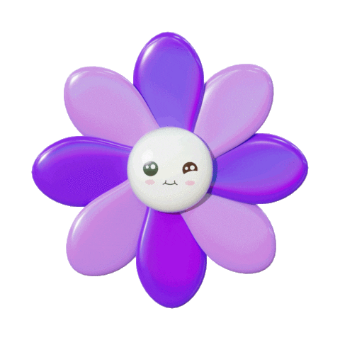 Happy Flower Sticker by Lipsmak