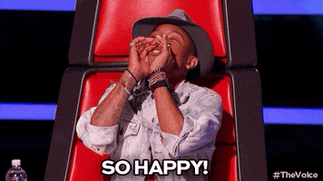 happy pharrell williams GIF by The Voice