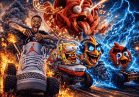 Driving Angry Birds GIF