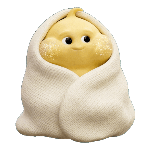 Tired Sleep Sticker by Butter baby