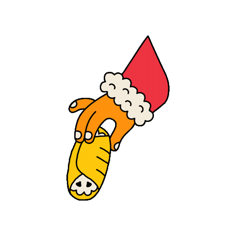 Christmas Cannoli Sticker by Maeve Chocolate
