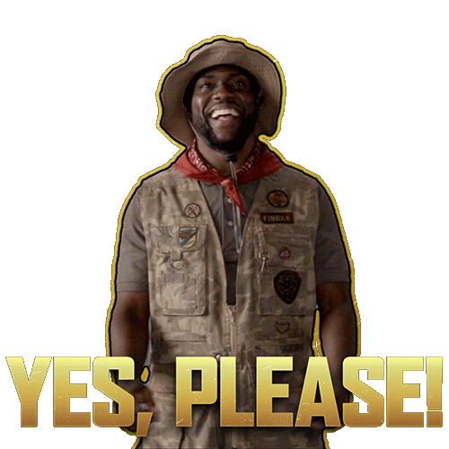 Kevin Hart Yes Sticker by Jumanji: The Next Level