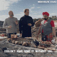 Working Together Sam Heughan GIF by Men in Kilts: A Roadtrip with Sam and Graham