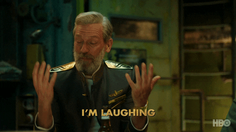 Hugh Laurie Laughing GIF by HBO - Find & Share on GIPHY
