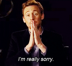 Tom hiddleston sorry im sorry sorry really GIF