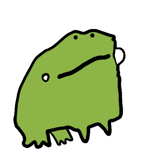 Toad Frog Wow Sticker