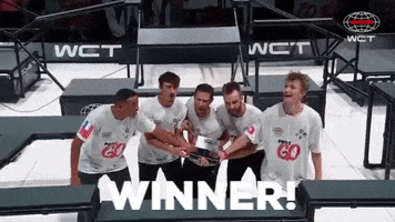 WorldChaseTag excited celebrate team win GIF