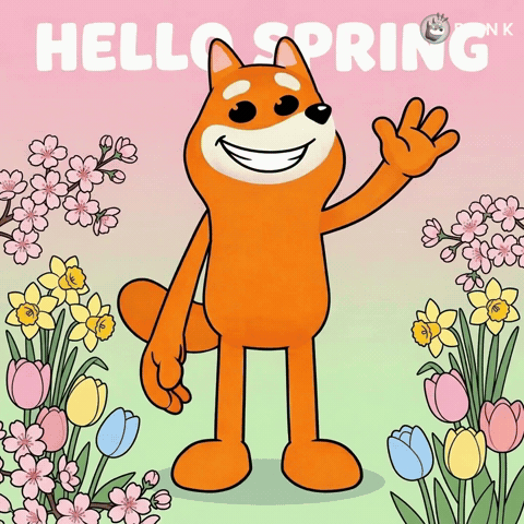 Hello Spring Bright Smile GIF by BONK
