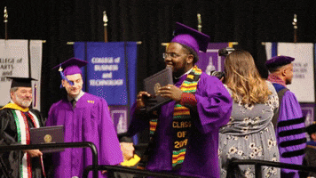 WesternIllinoisUniversity excited college education purple GIF