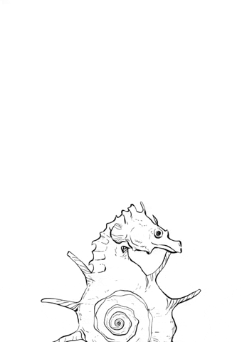 Cucksillustrations drawing sketch ink seahorse GIF