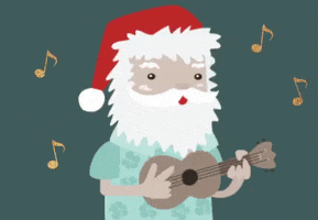 Santa Claus Singing GIF by evite