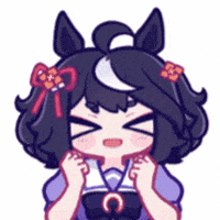 Excited Umamusume GIF