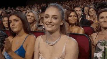 Sophie Turner Smile GIF by Emmys