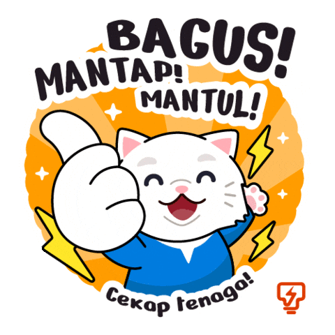 Whitecat Tnb Sticker by Tenaga Nasional