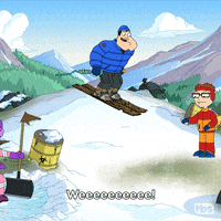 Happy Winter Sports GIF by American Dad