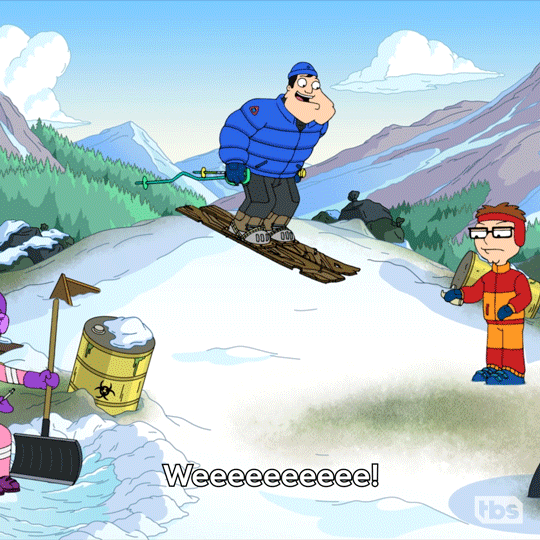 Happy Winter Sports GIF by American Dad - Find & Share on GIPHY