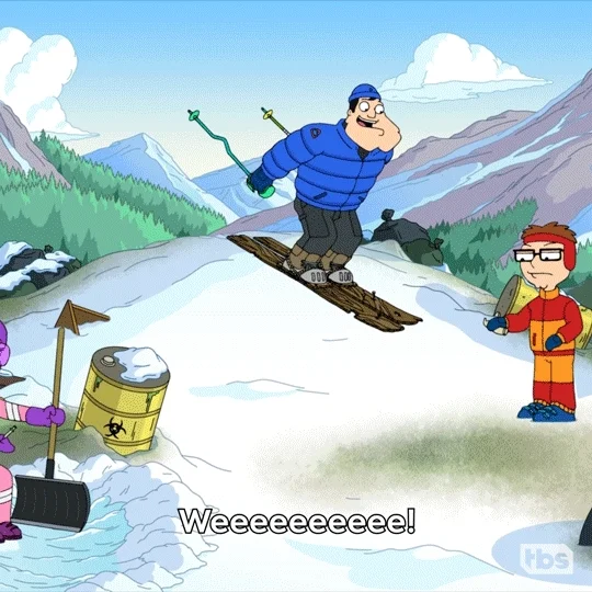 Happy Winter Sports GIF by American Dad