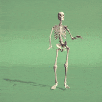 Twerking Skelett GIF