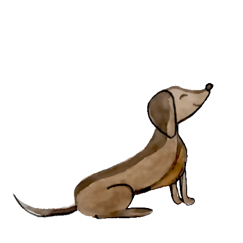 Dog Girl Sticker by My Sweet Little Brownie