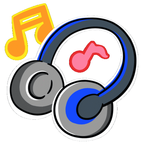 Radio Headphone Sticker by ERICA824