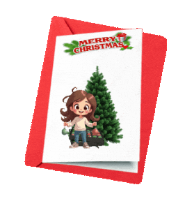 Boys Girls Christmas Sticker