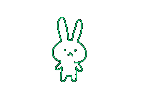 Happy Bunny Sticker by Emily Cox