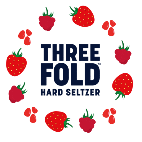 Three Fold Hard Seltzer Sticker
