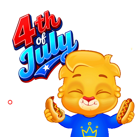 Grilling Independence Day Sticker by Lucas and Friends by RV AppStudios