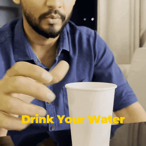 Drink Water Drinking GIF by Digital Pratik