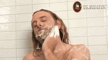 Beard Scrub GIF by DrSquatchSoapCo