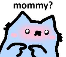 Cat Blushing GIF by sillynub