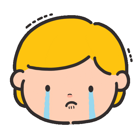 Sad Cry Sticker by iROiRO