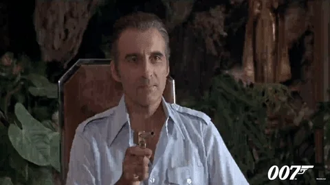 Accusing Christopher Lee GIF by James Bond 007