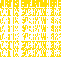 Art Is Everywhere Sticker by TMBTP STORE