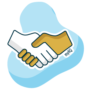Business Handshake Sticker by myHQ