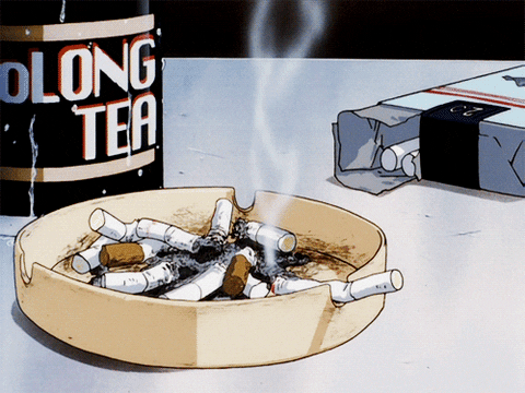 Cowboy Bebop Smoking GIF - Find & Share on GIPHY