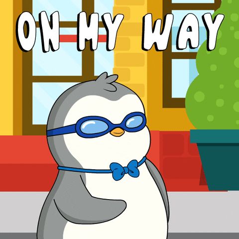 Coming On My Way GIF by Pudgy Penguins