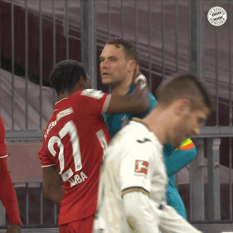 Manuel Neuer Reaction GIF by FC Bayern Munich