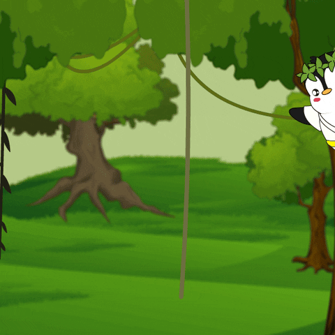 Swinging King Of The Jungle GIF by Pudgy Penguins