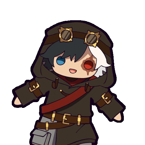Jump Chibi Sticker