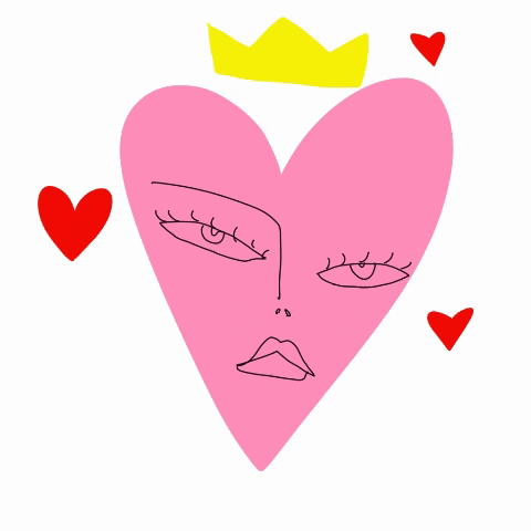 royasoartsy love pink queen valentine GIF