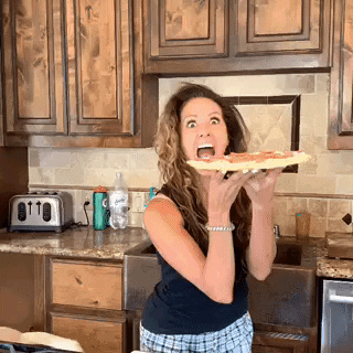 Pizza Pizza Eating GIF by Tricia  Grace