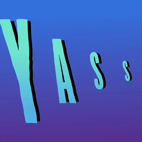 Yas Yes GIF by AIDS-Fondet