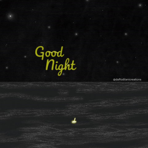 Good Night Stars GIF by Daffodilanicreations
