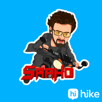 Saaho Telugu Cinema GIF by Hike Sticker Chat