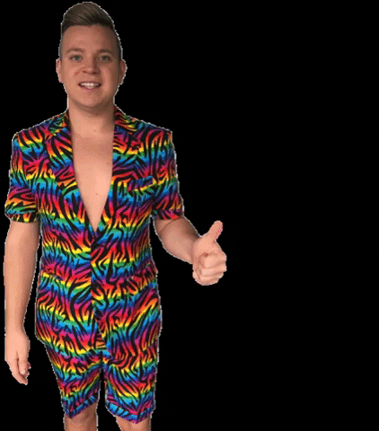 Rainbow Thumbs Up GIF by OppoSuits